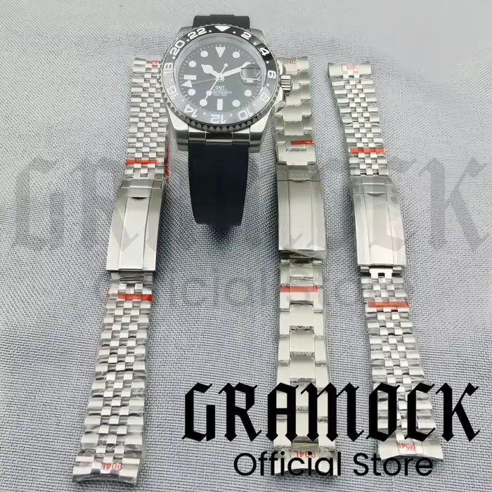40mm GMT montre pour hommes lunette en céramique verre saphir cadran lumineux 10Bar étanche