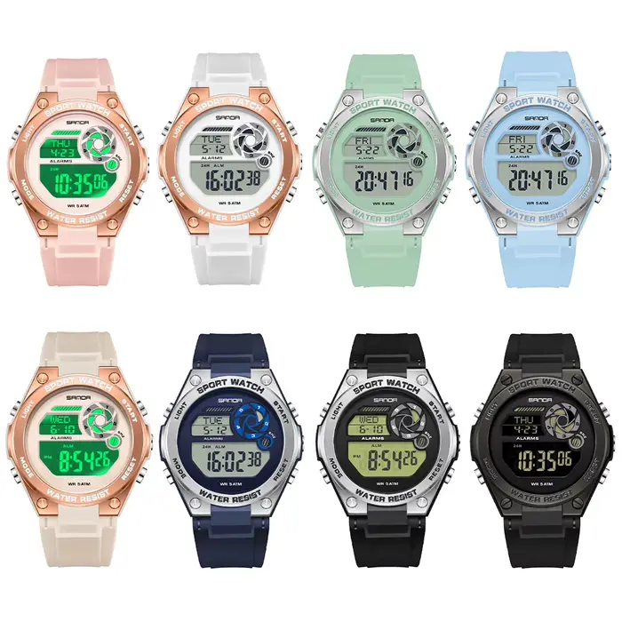 Montre-bracelet de sport de luxe pour femmes SANDA