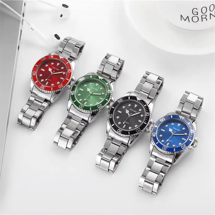 Montre de Luxe en Acier à Quartz pour Homme Style Fashion Casual Occasions Affaires Sport
