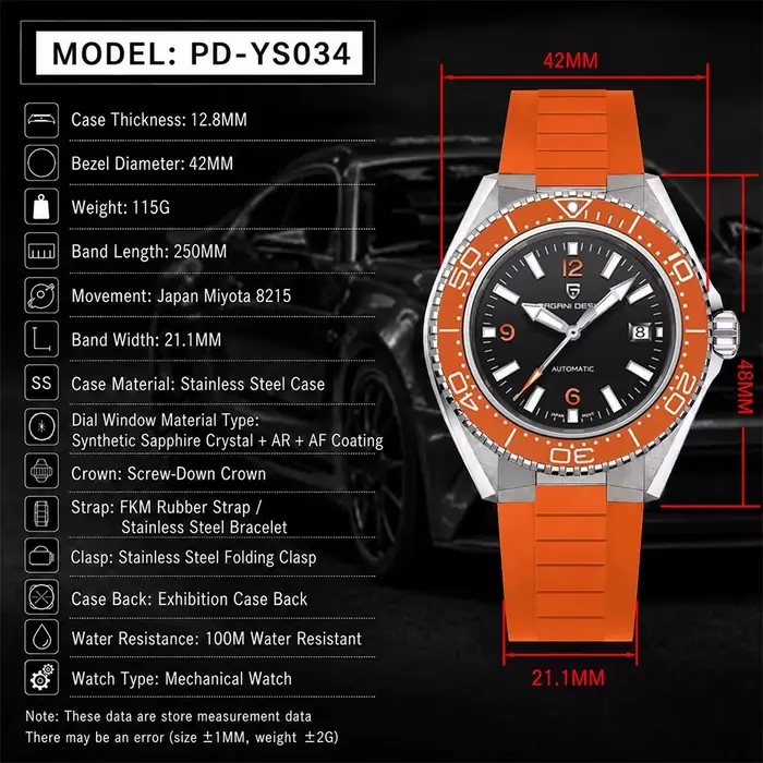 Nouvelle montre homme PAGANI DESIGN PD-YS034 2026