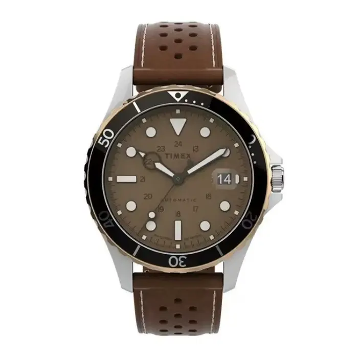 Montre mécanique automatique TIMEX pour homme, acier inoxydable américain, anti-rayures, étanche, mo