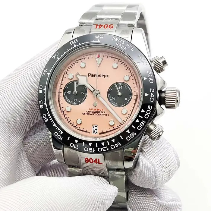Parnsrpe-Montre à quartz chronographe VK64 pour homme