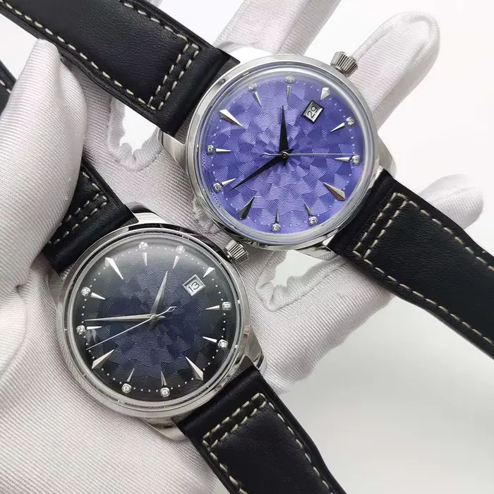 Montre mécanique automatique vintage homme bracelet en cuir noir résistance à l'eau boîtier en acier inoxydable élégance masculine occasionnels spéciaux