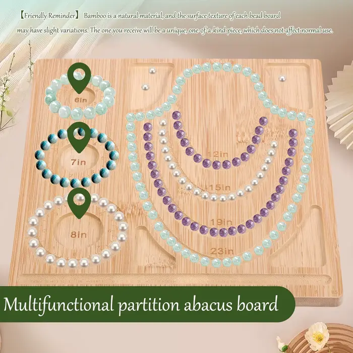 Plateau De Perlage En Bambou Pour Bracelets Et Colliers Outils De Conception Fabrication De Bijoux Artisanat De Bijouterie DIY Occasions Spéciales