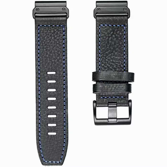Bracelet de montre en cuir de vachette pour Garmin