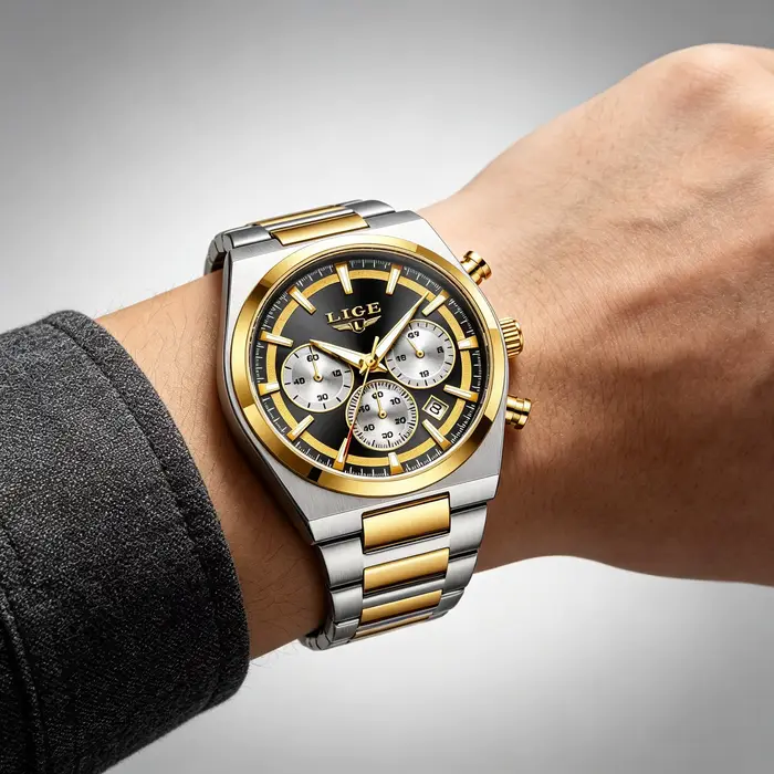 Montre chronographe pour homme LIGE