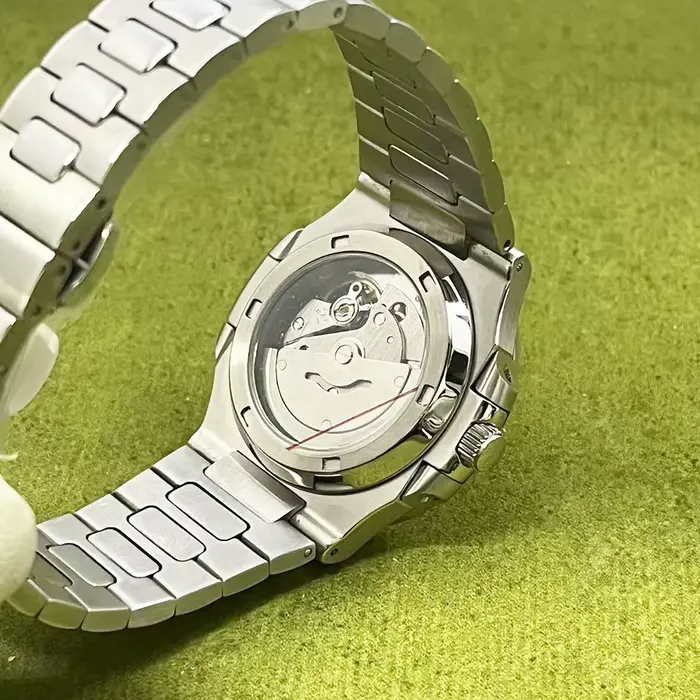 Montre mécanique automatique pour homme Miyota 8215 avec cadran blanc et date