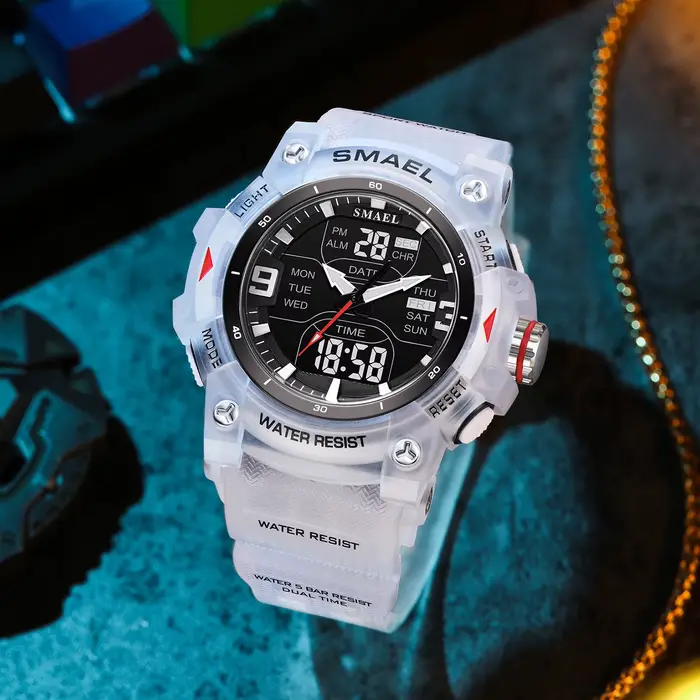 Montre SMAEL 8117 résistante à l'eau 50M ( ) avec alarme