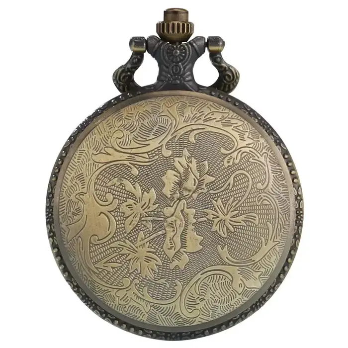 Montre de poche vintage en alliage avec mouvement Quartz pour hommes et femmes design tour de Paris mode et décontracté à offrir pour les occasions spéciales
