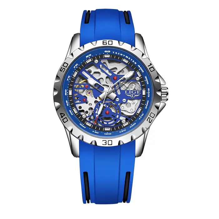 Montres de luxe pour hommes de la marque LIGE, montre automatique pour hommes, montre à tourbillon, 
