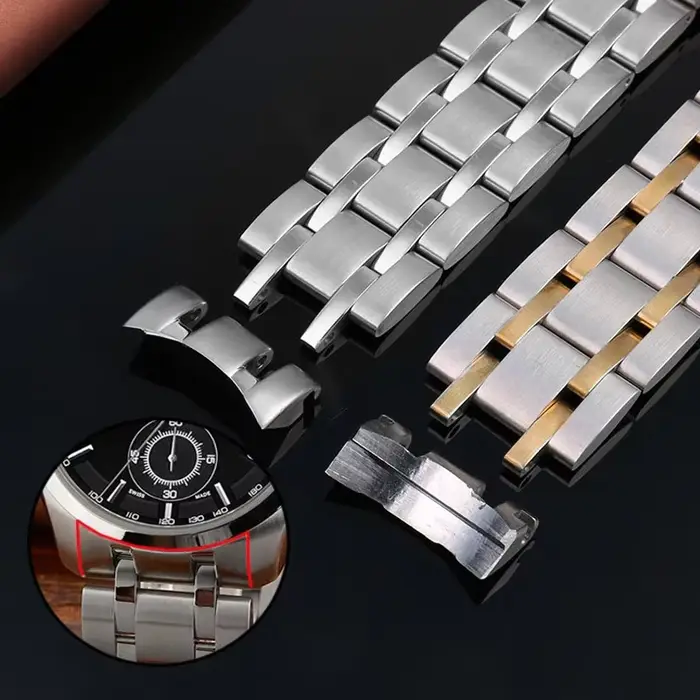 Bracelet de montre en acier inoxydable solide pour Tissot T035 Couturier