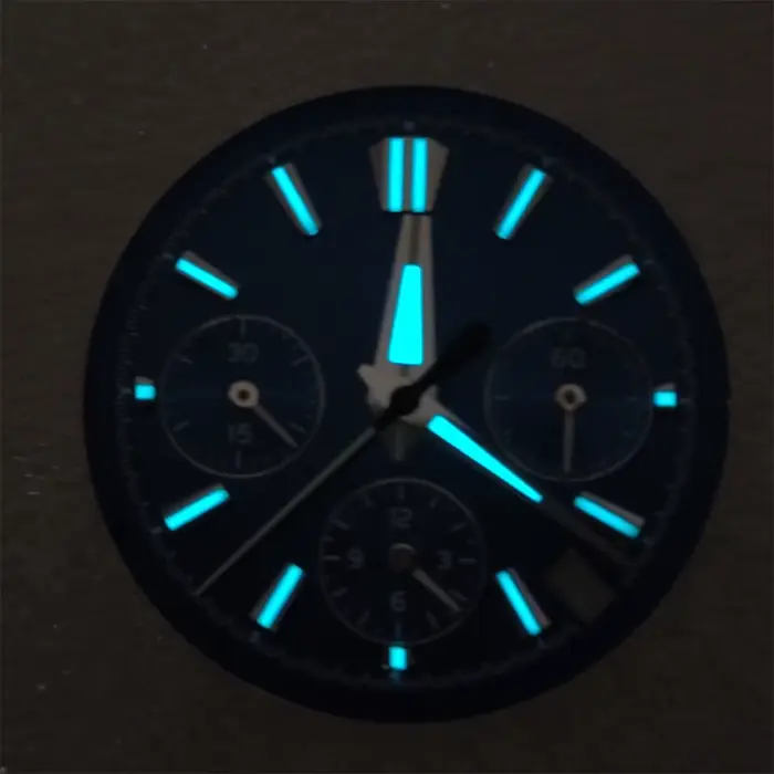 Cadran de montre VK63 29.5mm bleu glace lumineux BGW9