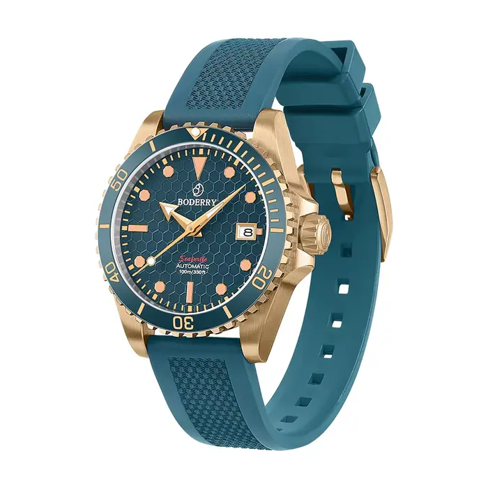 Boderry montre en Bronze Seaturtle titane plongeur montre-bracelet de luxe automatique mécanique