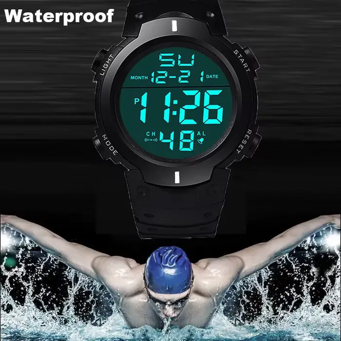 Hommes Sport montres LED haut de gamme