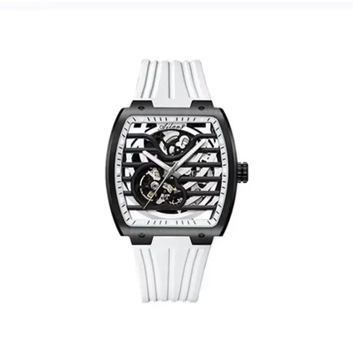 Montre-bracelet mécanique automatique AILANG 2025 pour homme, modèle tonneau, squelette ajouré, étan