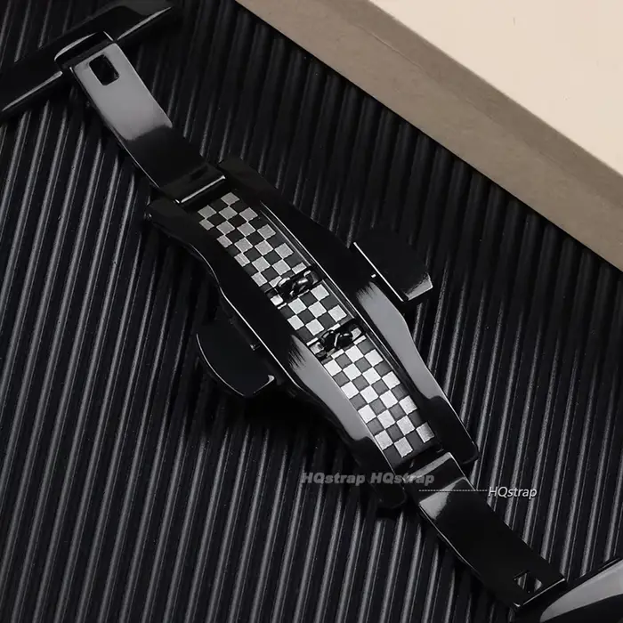 Fermoir papillon en acier inoxydable double clic pour bracelet de montre personnalisé en différentes tailles et couleurs pour femmes et hommes occasions spéciales