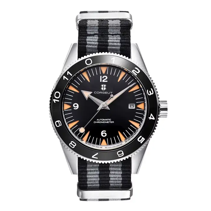 Montre de plongée Corgeut de luxe pour hommes, 41MM, NH35, automatique, étanche à 100M, horloge saph