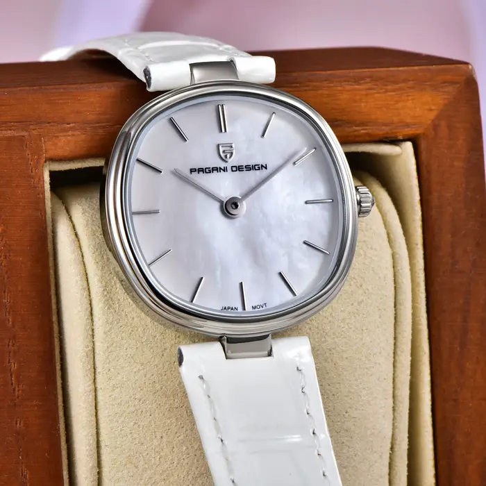 Montre de luxe Pagani Design 2026 cadran pierre ambrée quartz résistante à l'eau pour femmes occasions spéciales