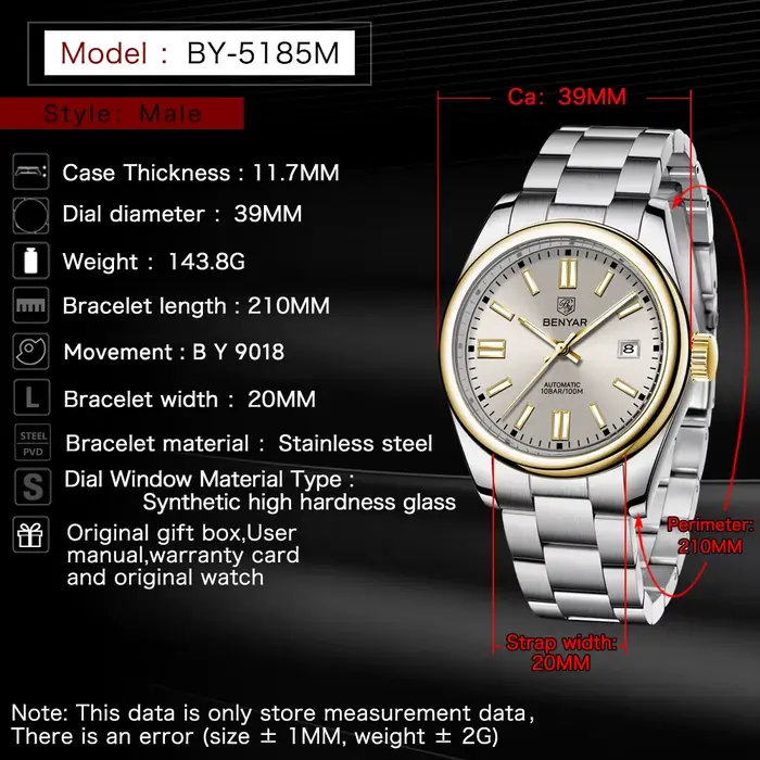 Nouvelle Montre Homme BENYAR 2026
