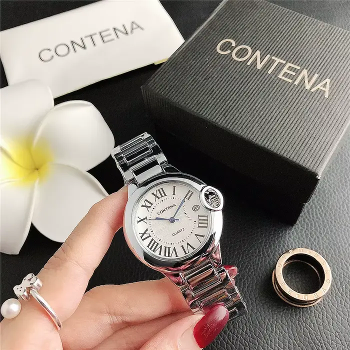 Montre TINUORA en acier inoxydable élégante avec affichage de calendrier pour femmes occasions spéciales