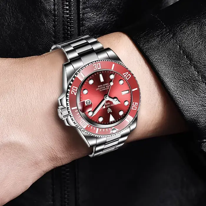 Montre mécanique à tourbillon pour homme