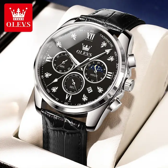 Montre-bracelet à quartz chronographe OLEVS 2888 pour homme
