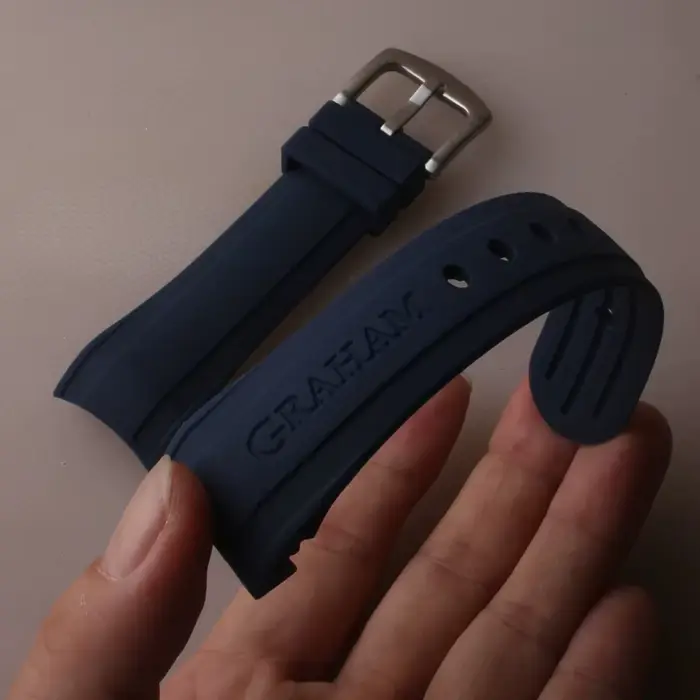 Bracelet de montre en Silicone 24mm pour Bracelet Graham