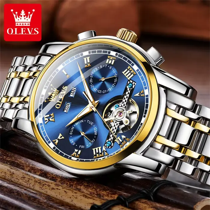 OLEVS 6607 montres automatiques pour hommes montre mécanique originale