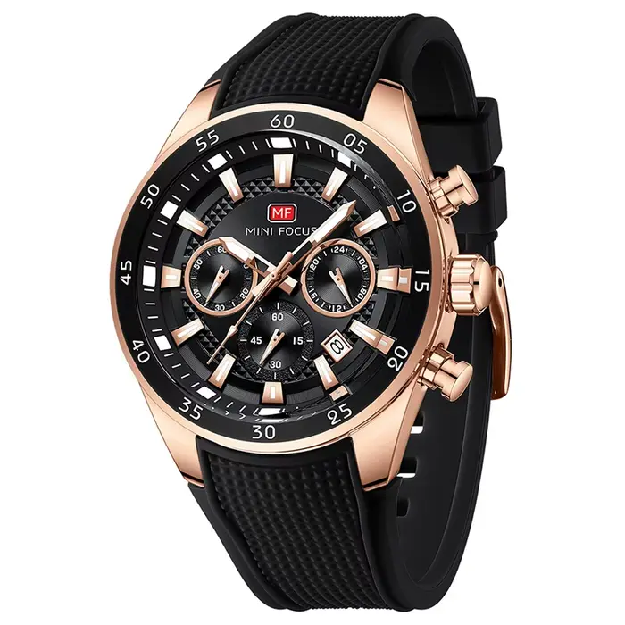 Montre-bracelet analogique à quartz sport décontractée Brighter Day large multifonction MF0627G 2026 MINI FOCUS