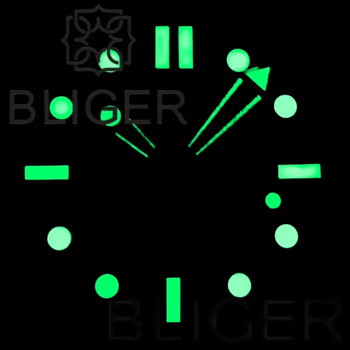 Montre BLIGER 41MM Plongeur Automatique Acier Inoxydable Lunette Céramique Bleu Cadran Occasions Spéciales Aventuriers