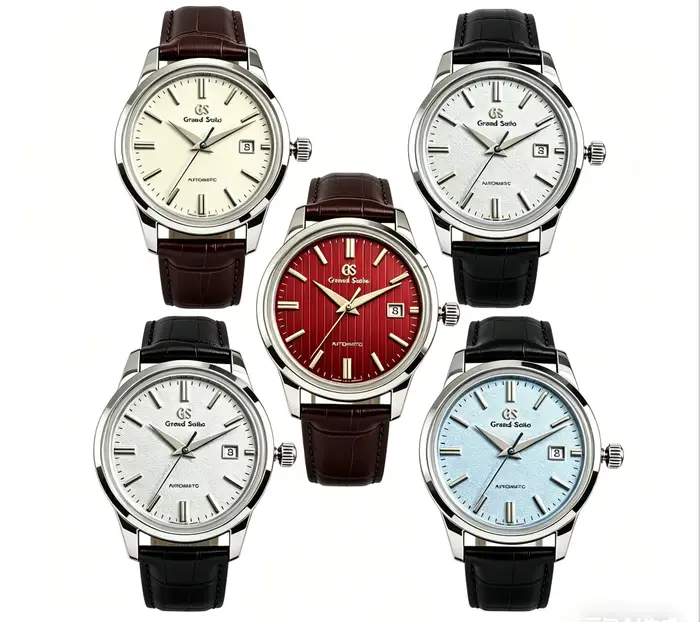 Montre rétro DRADIC automatique homme avec affichage de la date cadran multicolore bracelet en cuir pour occasions professionnelles et personnelles