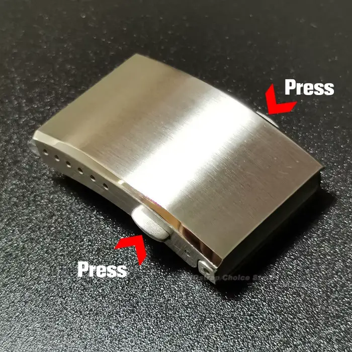 Boucle de montre solide pliable étendue pour Seiko 18mm 20mm 22mm