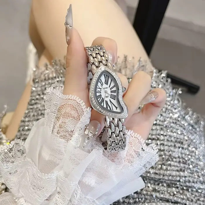 Montre pour femme avec bracelet en acier inoxydable