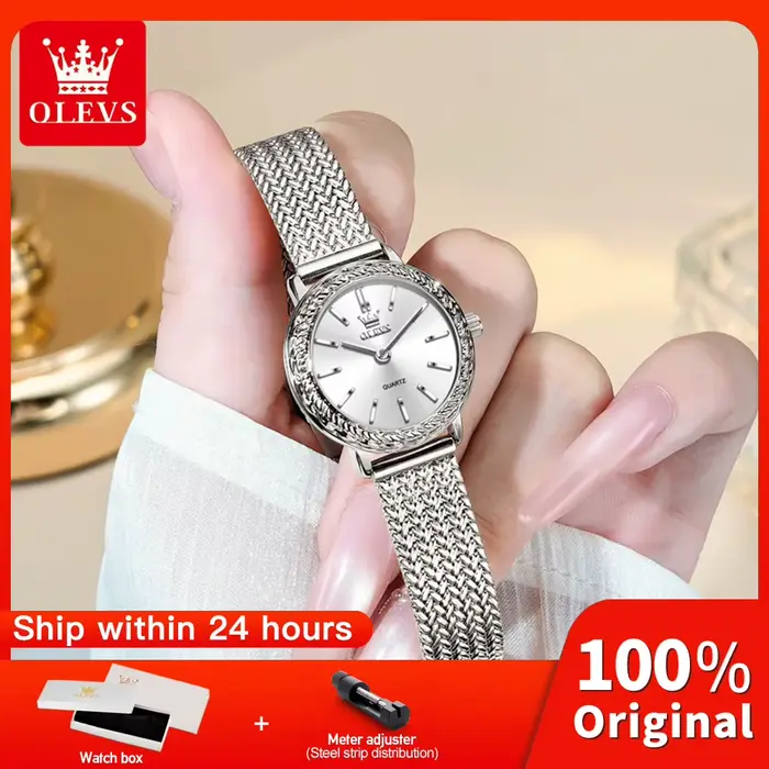 Montre femme OLEVS 5643 quartz résistante à l'eau lumineuse pour occasions spéciales élégante et personnalisable