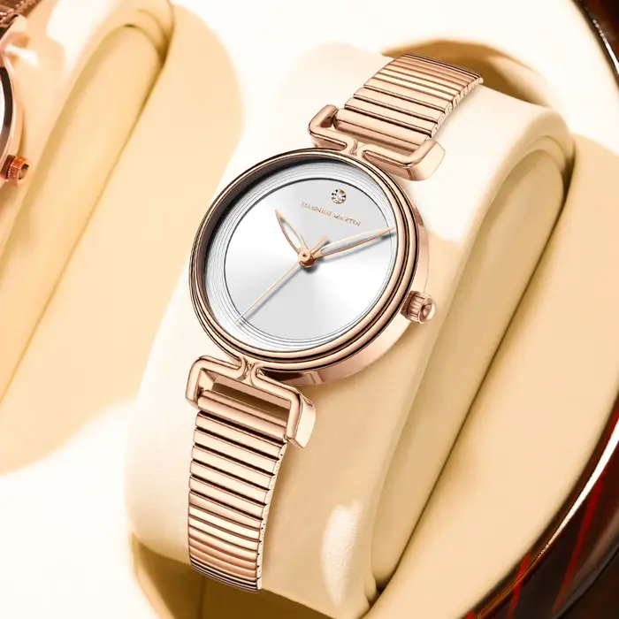 Hannah Martin Top marque originale montre pour femme 29mm Mini cadran or Rose luxe mode japonais mou