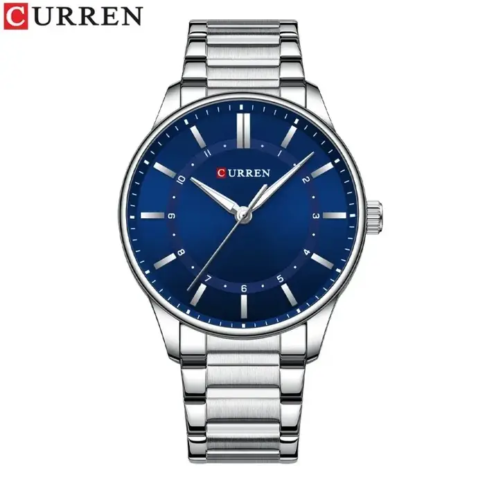 Curren 8430 homme 2025 montre étanche lumineux hommes montre-bracelet à Quartz en acier inoxydable mode sport