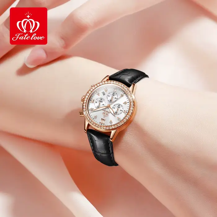 Fate Love-Montre à quartz étanche pour femme, marque décontractée, FL881