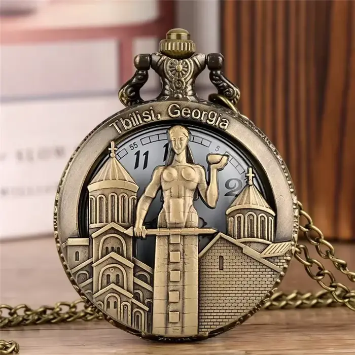 Montre de poche analogique à Quartz pour hommes et femmes