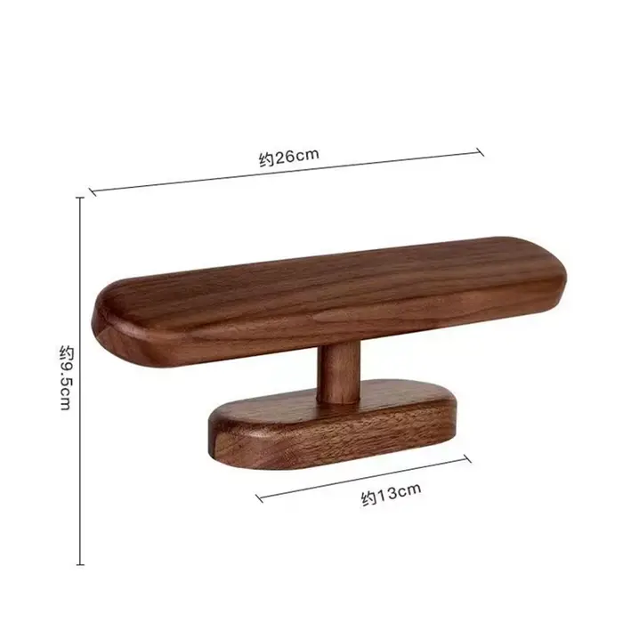 Support de présentation couleur noyer pour montres