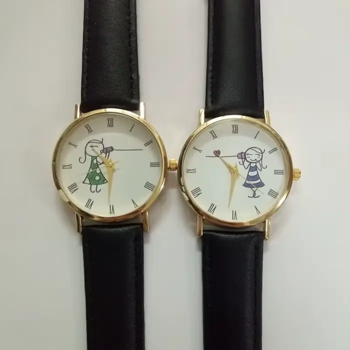 B-0000 montre personnalisée femmes hommes impression de votre image