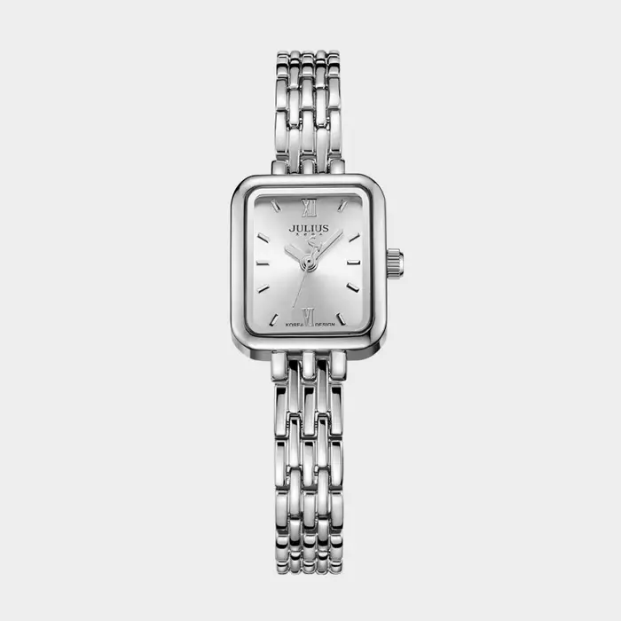 Montre Julius pour femme Bracelet en acier inoxydable pour femme Cadeau de luxe Montre Touristes-cou