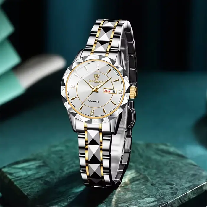 BINBONG femmes montres de luxe mode dames montre à Quartz étanche lumineux Date en acier inoxydable montre-bracelet petite amie amoureux cadeau