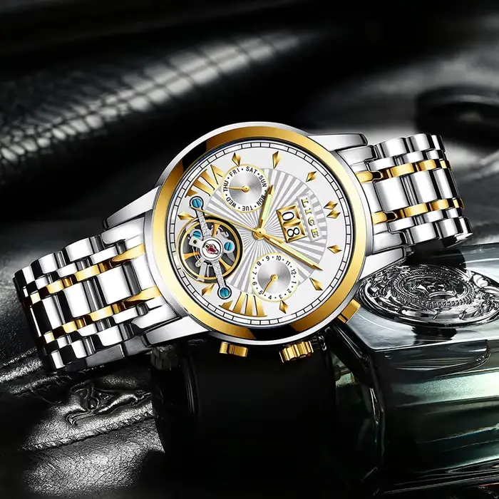 Montres-bracelets mécaniques automatiques LIGE 2026 pour hommes