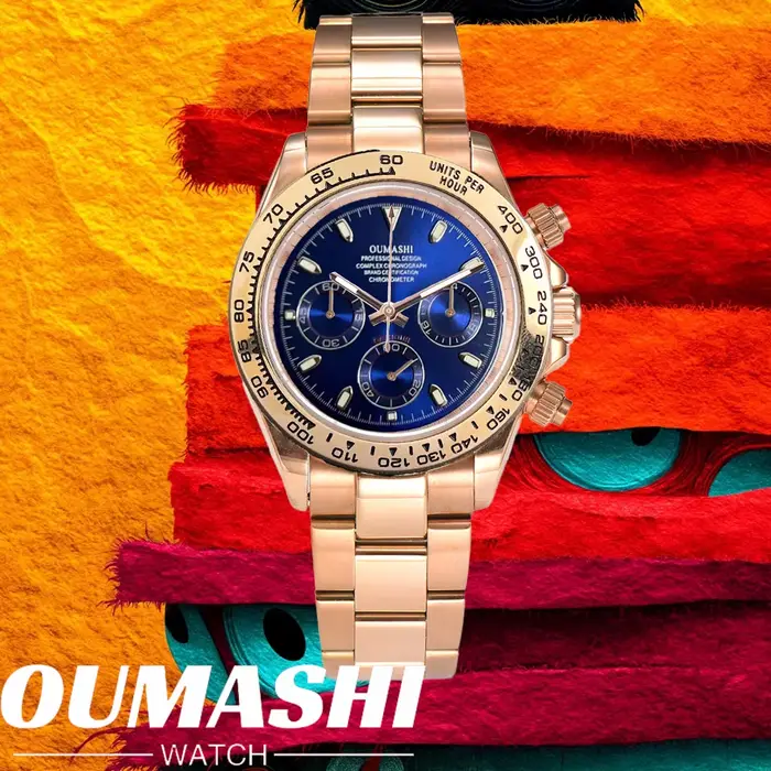 Montres 39.3mm montre de luxe chronographe pour hommes