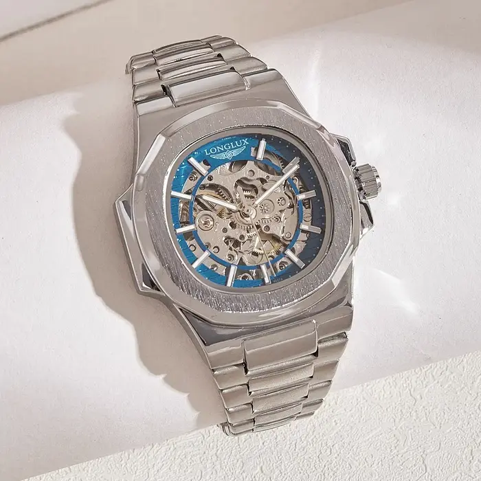 Montre mécanique automatique LONGLUX pour homme