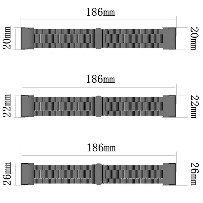 Bracelet de montre en métal pour Garmin Epix Gen 2 Tactix 7X Pro Mk1 Mk2i, Bracelet en acier inoxydable Fenix 6 6X Pro 5 5X 7 22mm 26mm