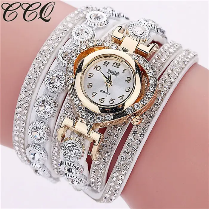 Superbe montre incrustée de diamants pour femme