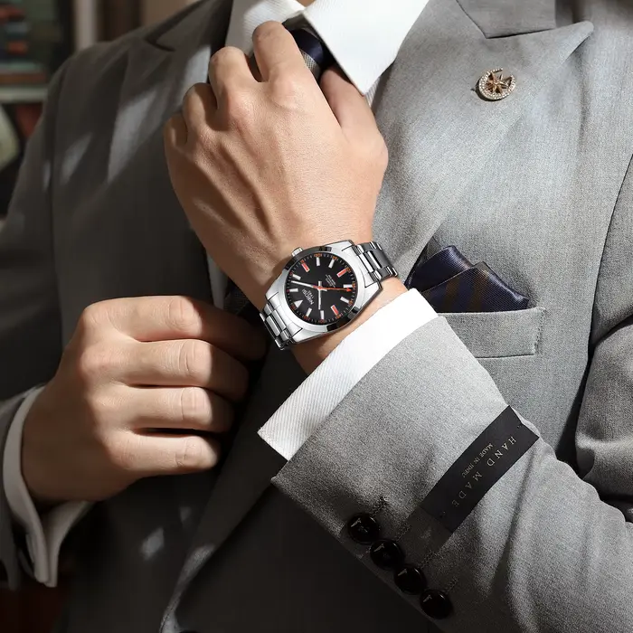 NIBOSI montre analogique à Quartz pour hommes Top marque de luxe classique montres