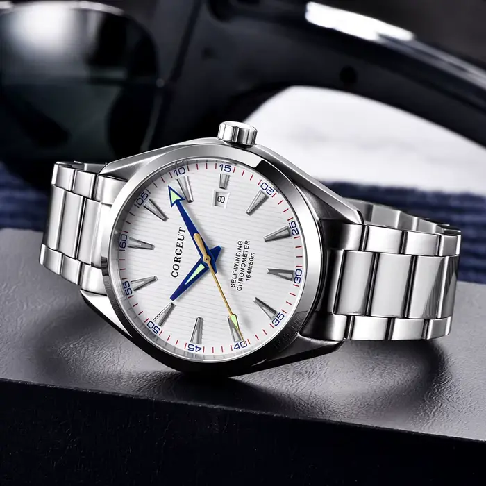 Corgeut 41mm hommes horloge NH35 montre