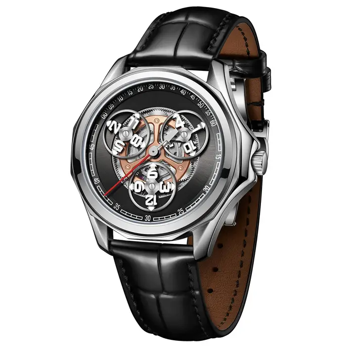 Montre mécanique LOBINNI pour homme édition limitée automatique avec cristal de saphir pour diverses occasions formelles et informelles
